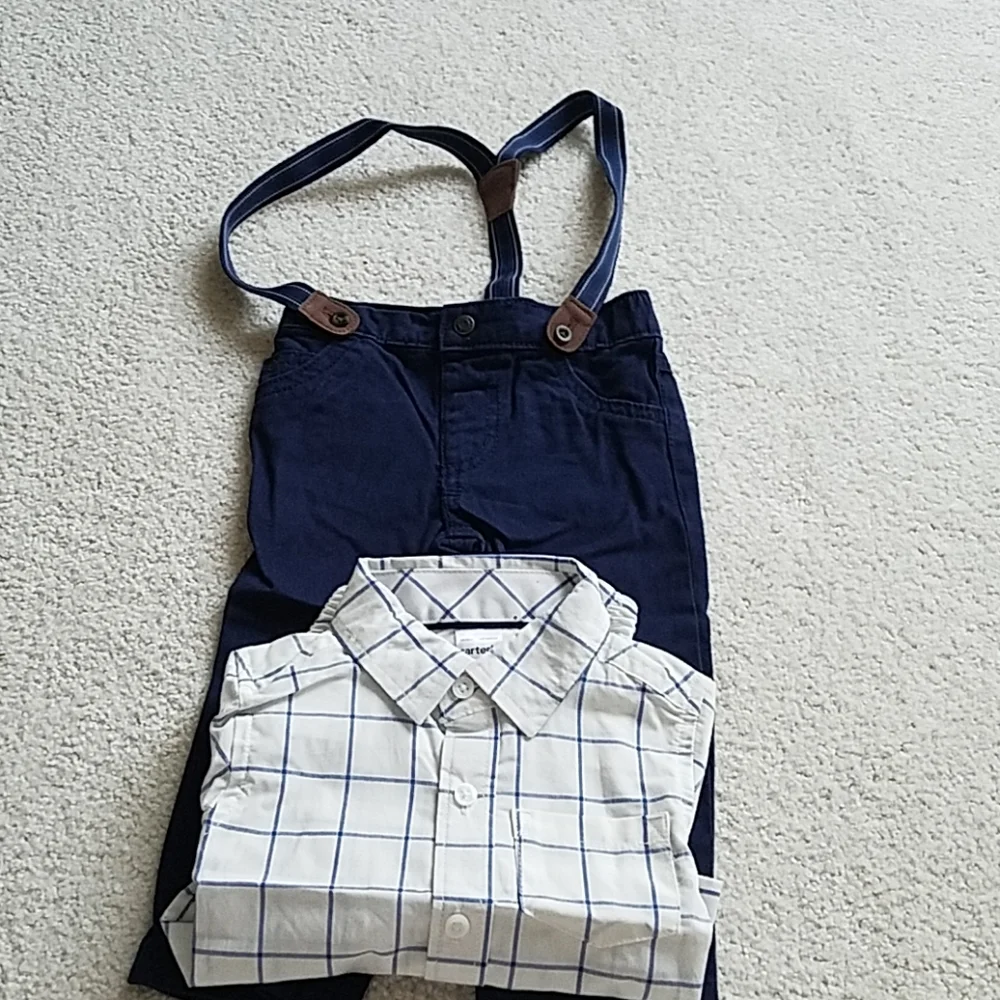 3 For $30. Carter's Set With Suspenders